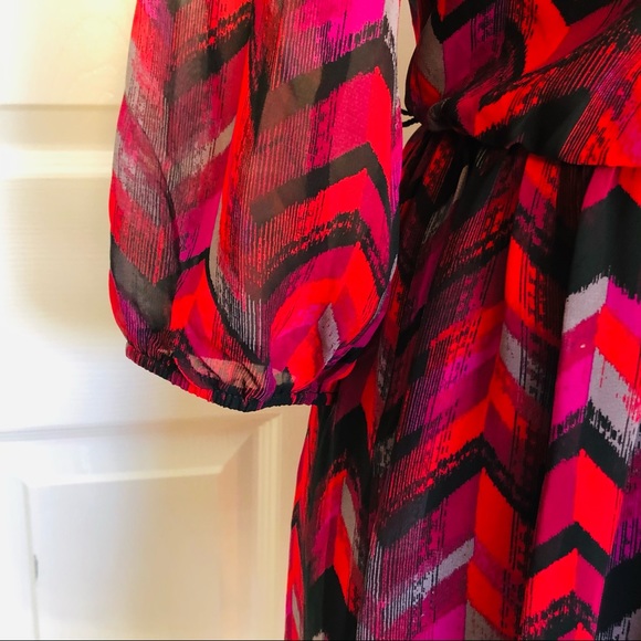 3/4 Sleeve Elastic Waisted Dress - Picture 6 of 8